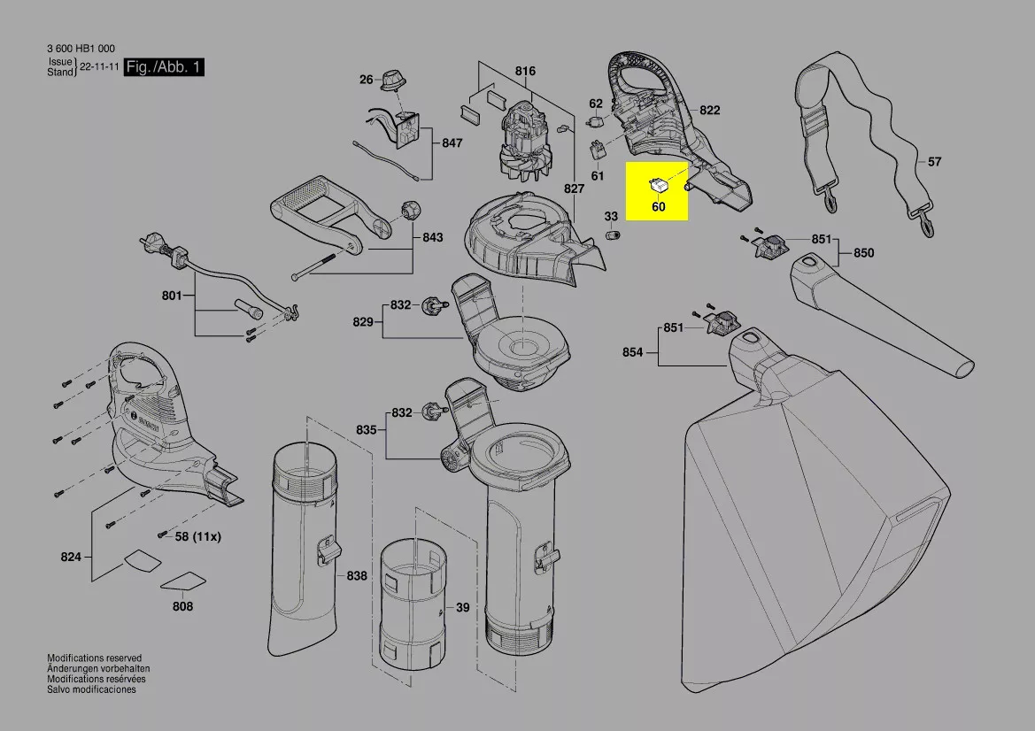 micro-contacteur réf. F 016 F05 426 Bosch